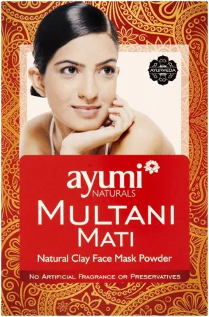 Ayumi Naturals Multani Mati Natural Skin Clay & Face Cleanser Mud Mask 100g