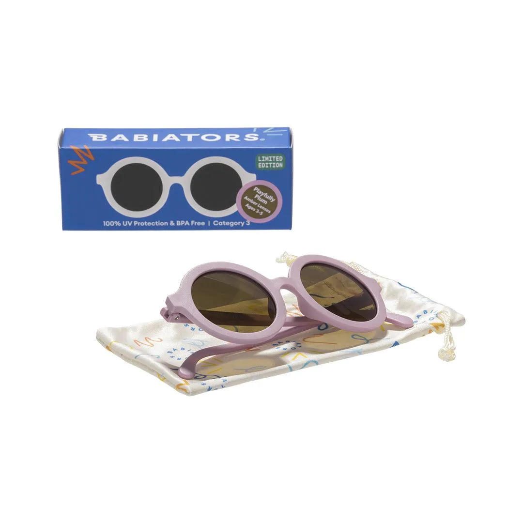 Babiators Original Euro Round Sunglasses - Playfully Plum