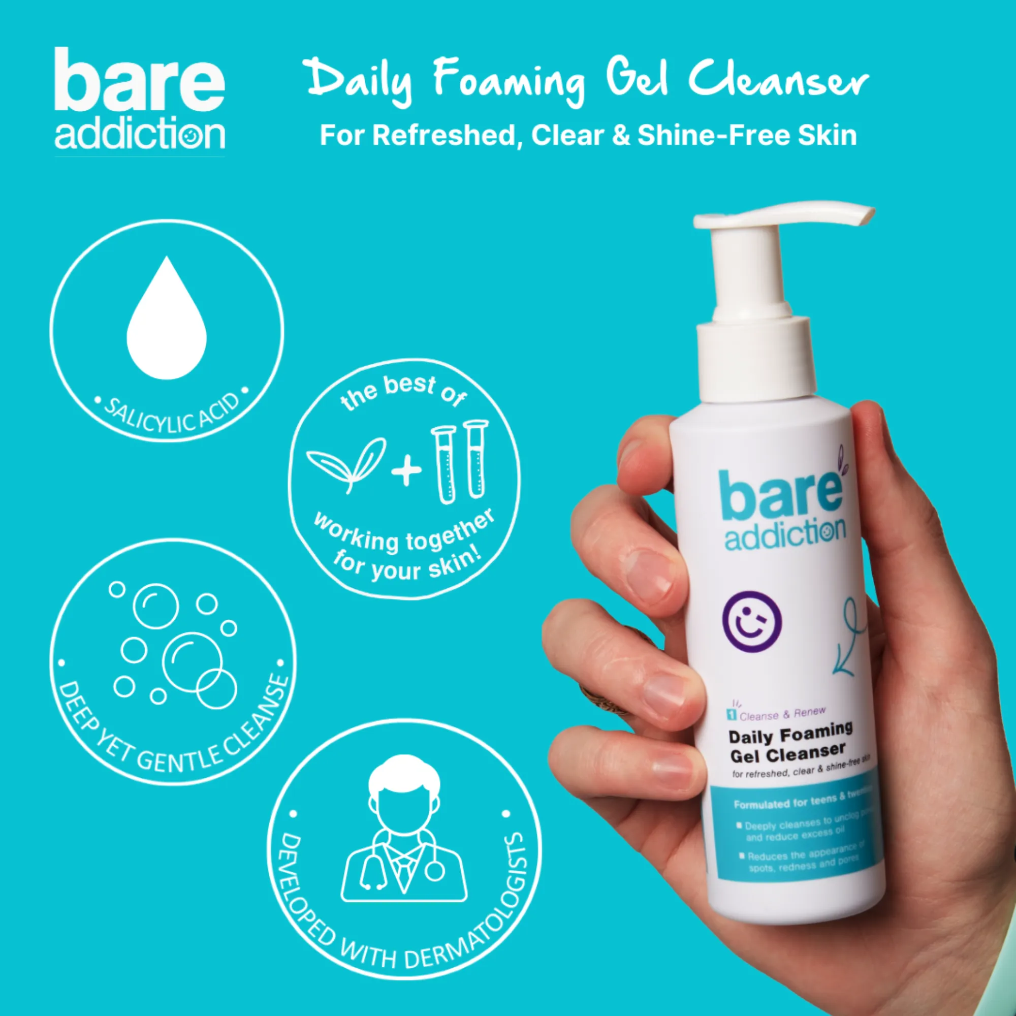 Bare Addiction Daily Foaming Gel Cleanser 150ML