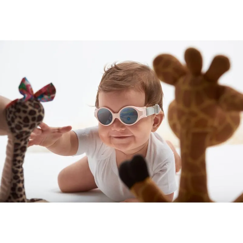 Beaba Clip Strap Baby Sunglasses - Powder Pink