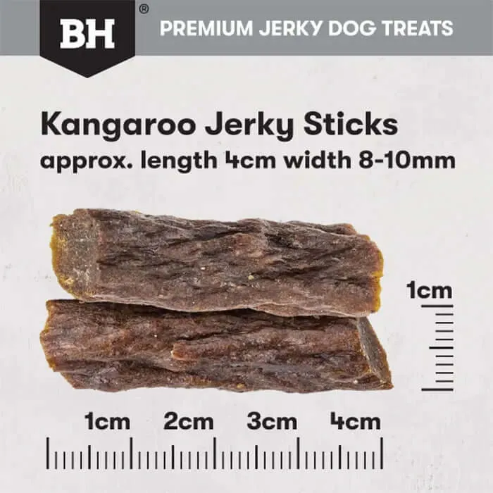 Black Hawk Kangaroo Jerky Sticks Dog Treats - 100g