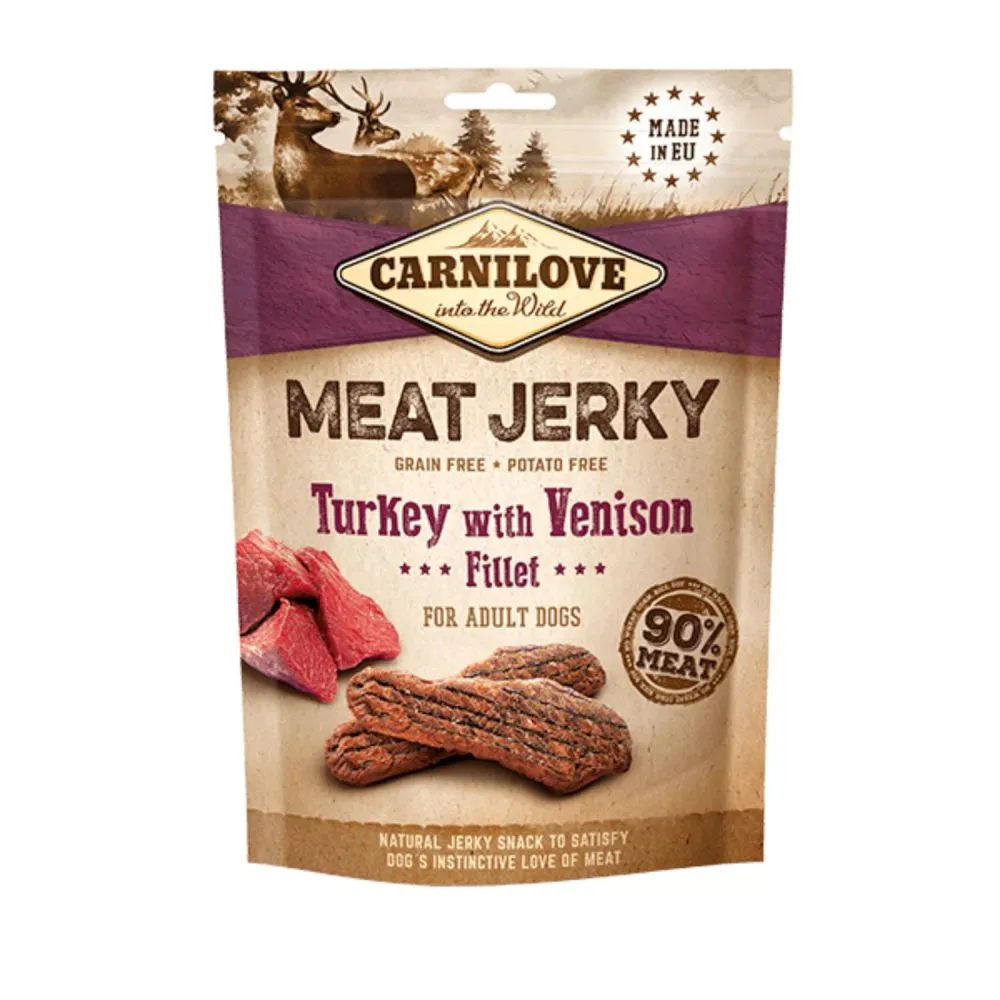 Carnilove 100g Turkey Jerky With Venison Fillet Dog Treat