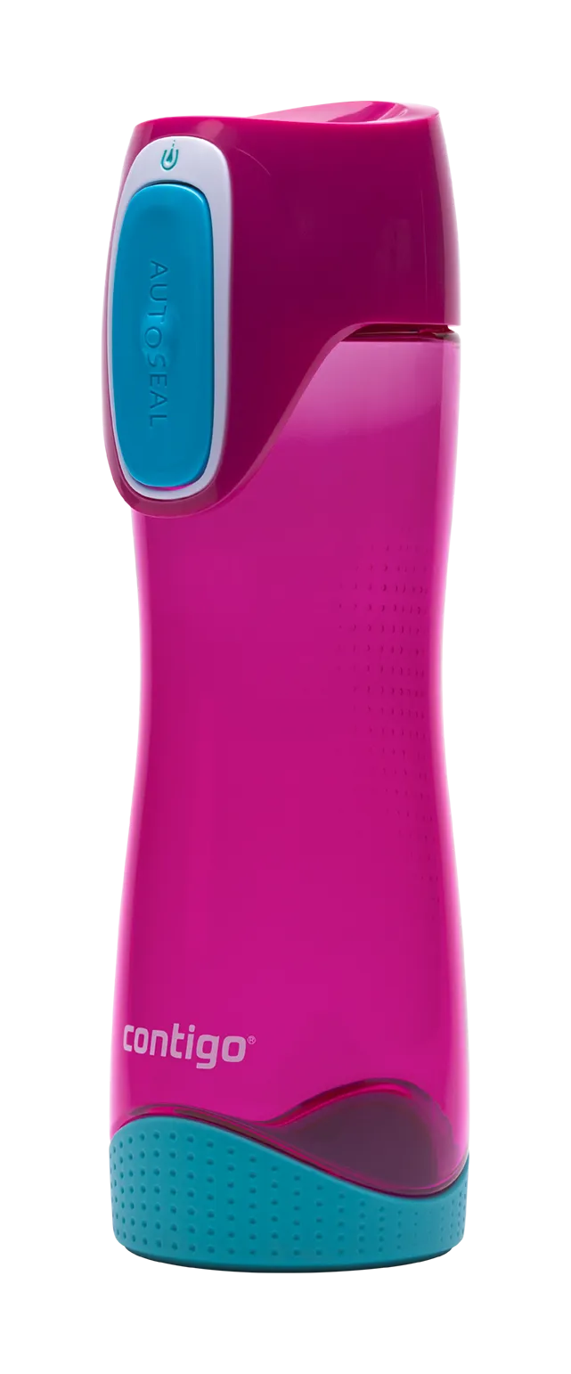 Contigo Autoseal Swish Water Bottles 17oz - Magenta/Sky Blue