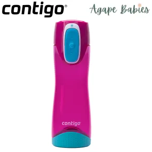 Contigo Autoseal Swish Water Bottles 17oz - Magenta/Sky Blue