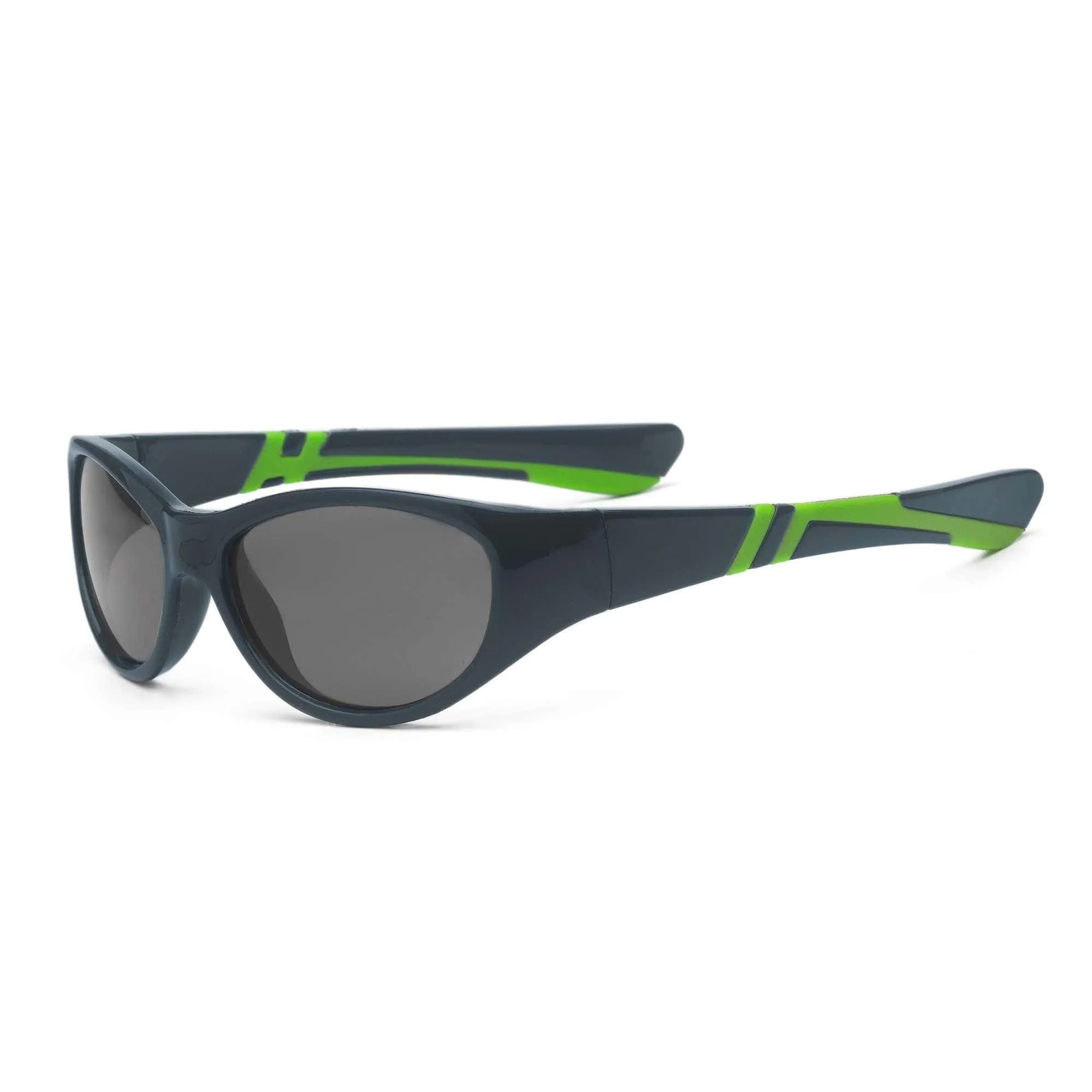 Discover Sunglasses: Graphite/Lime (Unbreakable, 100% UVA UVB Protection)