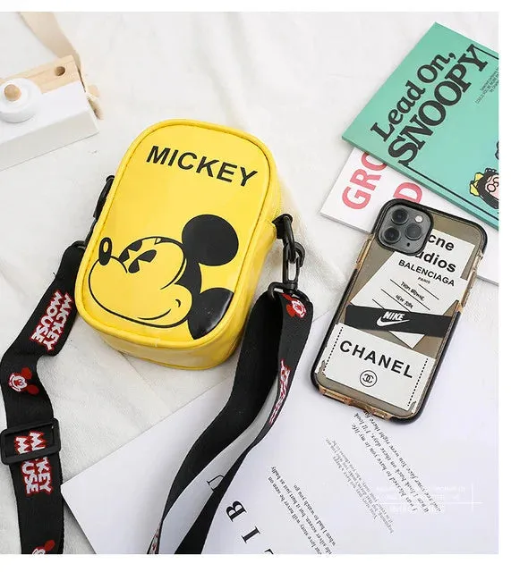 Disney Pu Mickey Mouse Children’s Shoulder Bag Messenger Bag Cartoon Boys Girls Children