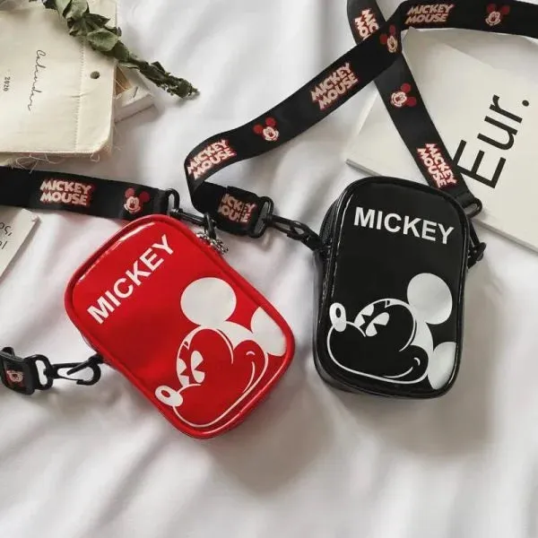 Disney Pu Mickey Mouse Children’s Shoulder Bag Messenger Bag Cartoon Boys Girls Children