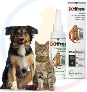 Dog ear cleaning solution, Otifree ear cleansing solution, How do you clean a cat's ears?