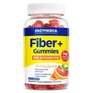 Enzymedica Fiber Papaya Vegetable Gummies 90ct