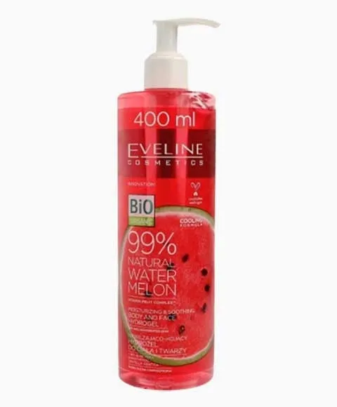 Eveline Natural Water Melon Moisturizing And Soothing Body And Face Hydro Gel