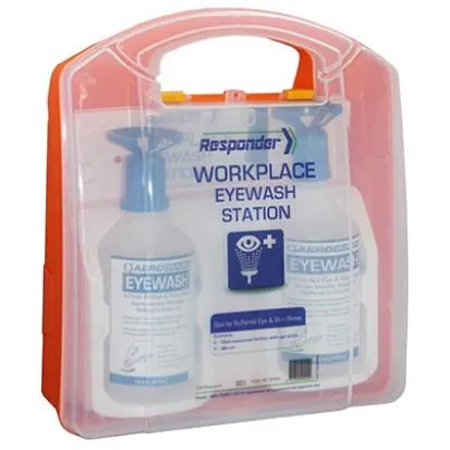 Eyewash Station First Aid Kit - 75 People, Plastic Case