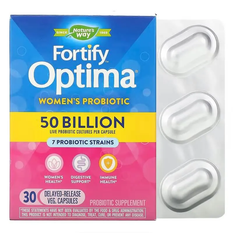 Fortify Optima Women's Probiotic Nature's Way, 30 Capsules