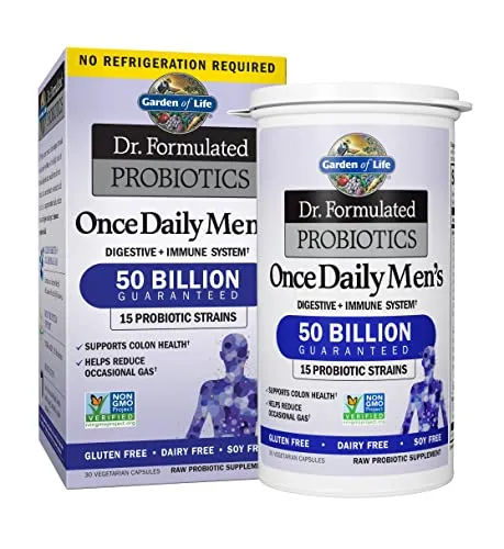 Garden of Life Dr. Formulated Probiotics for Men Once Daily 30 Capsules