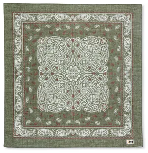 Green Paisley Bandana - 5614