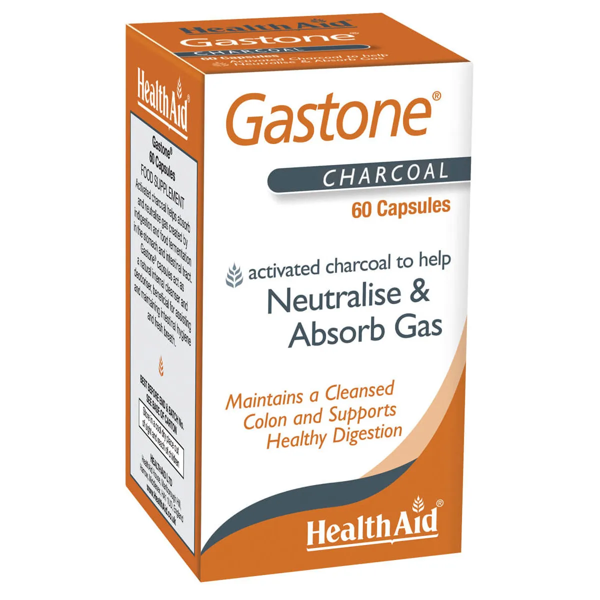 Health Aid Gastone Charcoal 60 Capsules