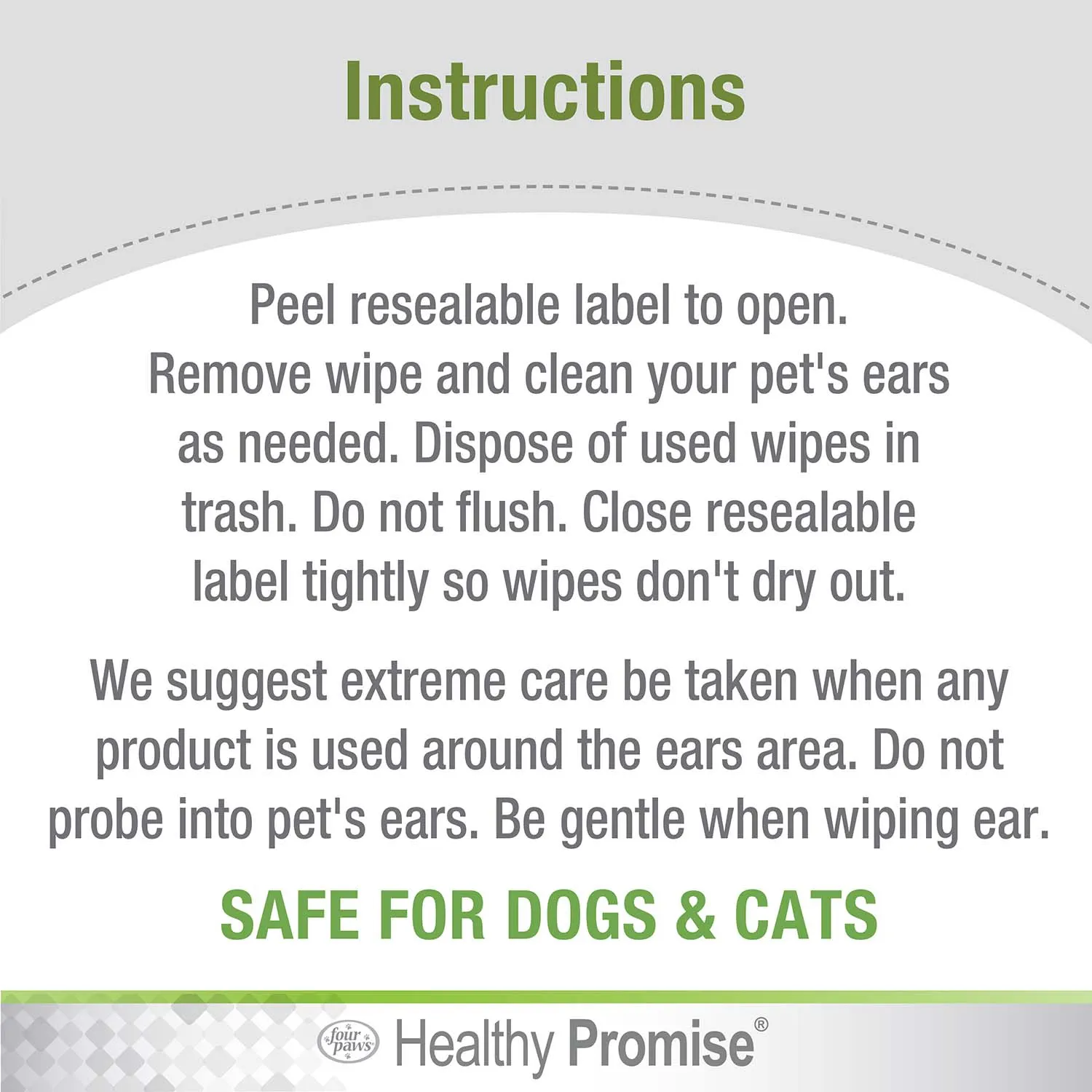 Healthy Promise Cat & Dog Ear Wipes, 35 ct