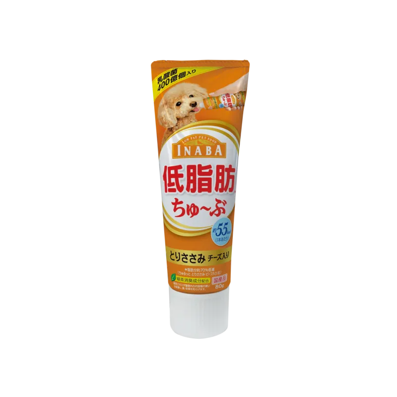 Inaba Dog Wan Churu Tube Chicken Fillet & Cheese 80g (DS-63)