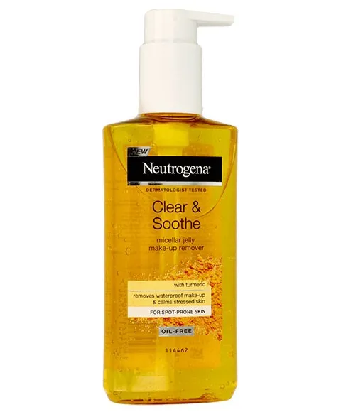 Johnson And Johnson Neutrogena Clear And Soothe Make Up Remover With Turmeric