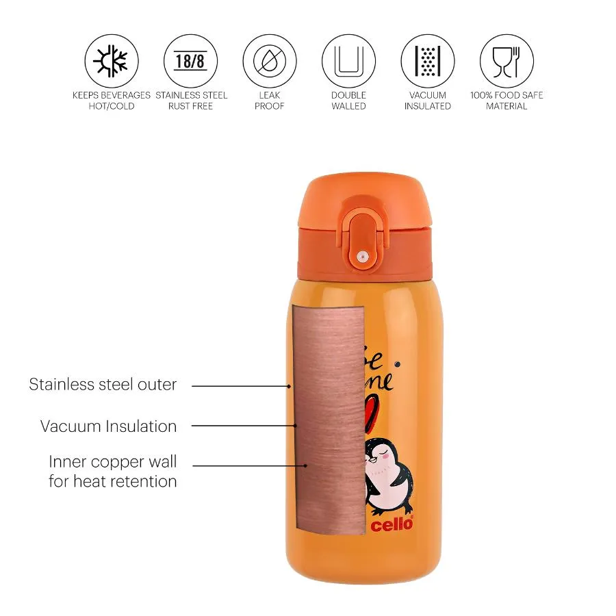 Junior 375 Hot & Cold Stainless Steel Kids Water Bottle, 375ml