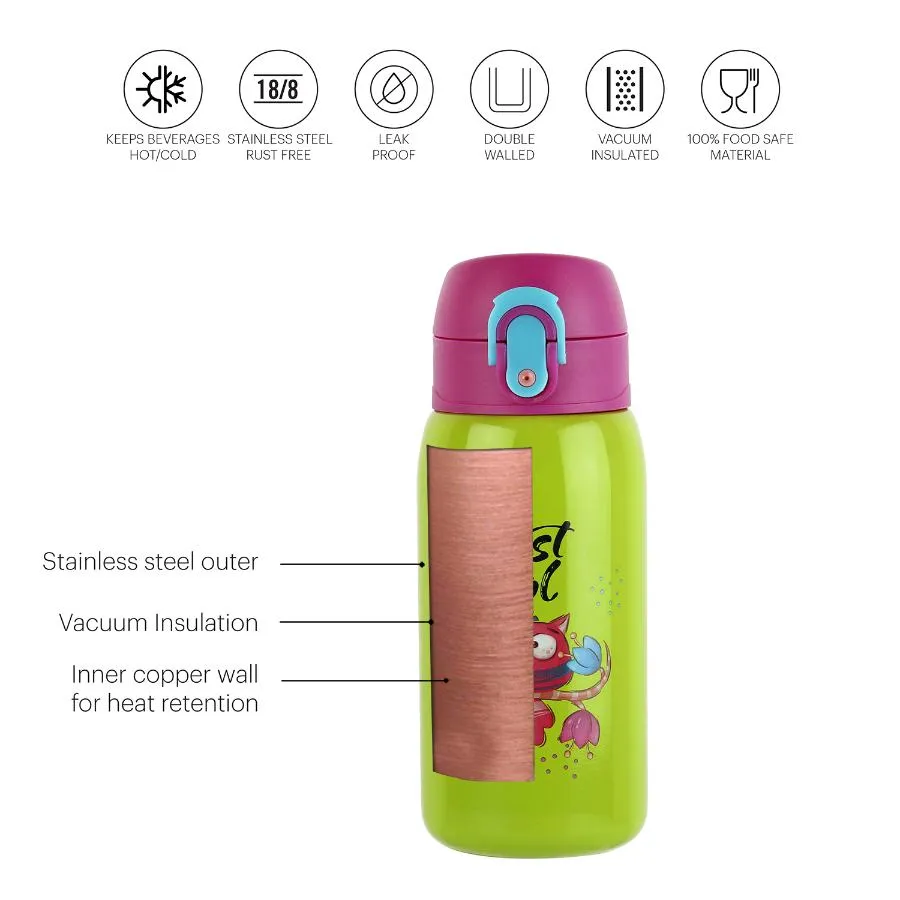 Junior 375 Hot & Cold Stainless Steel Kids Water Bottle, 375ml