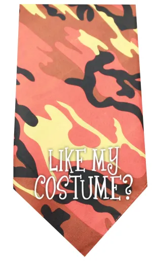 Like my Costume Screen Print Bandana Orange Camo