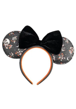 Loungefly Disney Mickey Minnie Halloween Vamp Witch AOP Headband