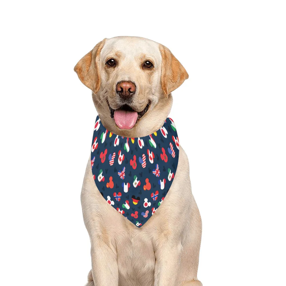 Mickey Flags Pet Dog Bandana