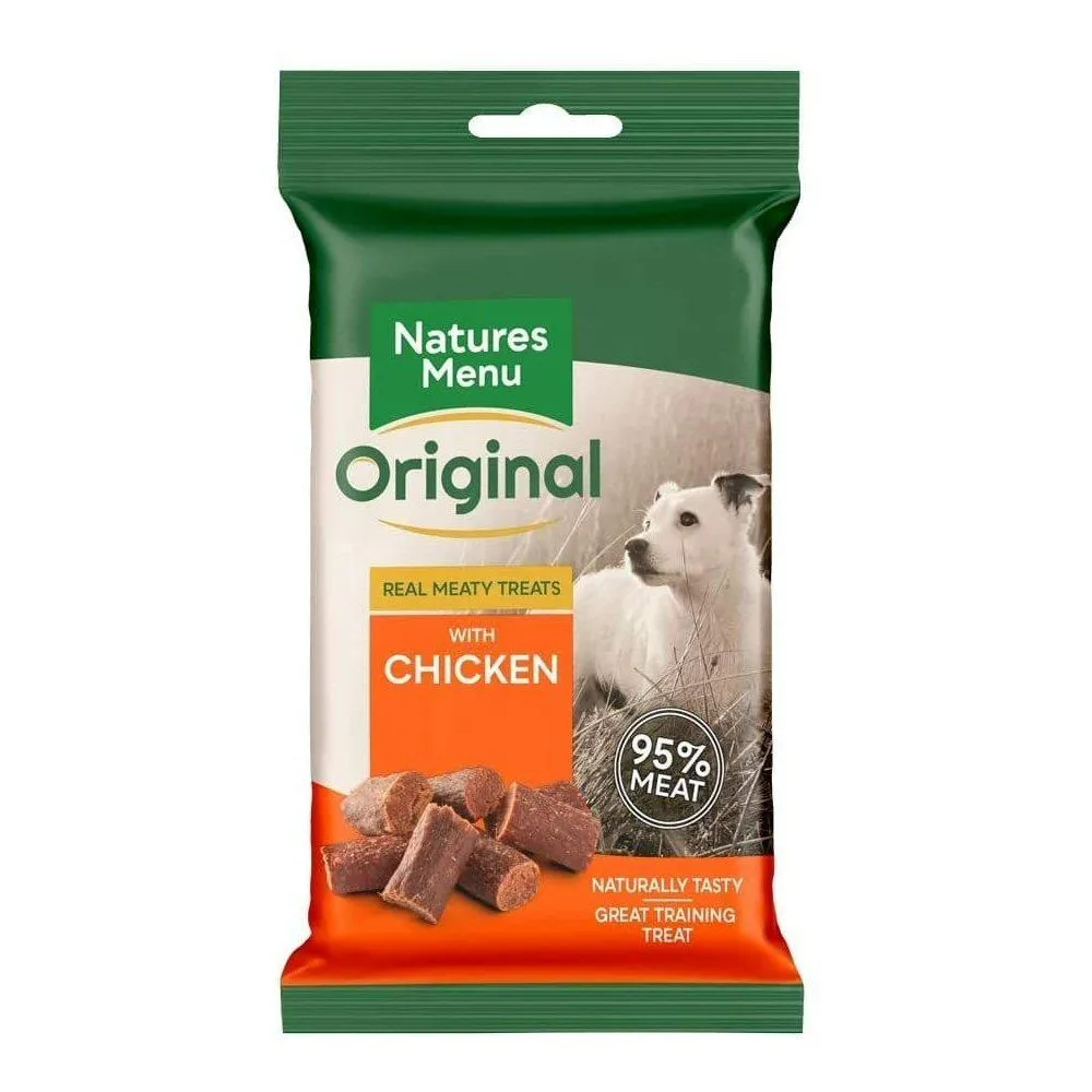 Natures Menu 60g Chicken Real Meaty Dog Treats