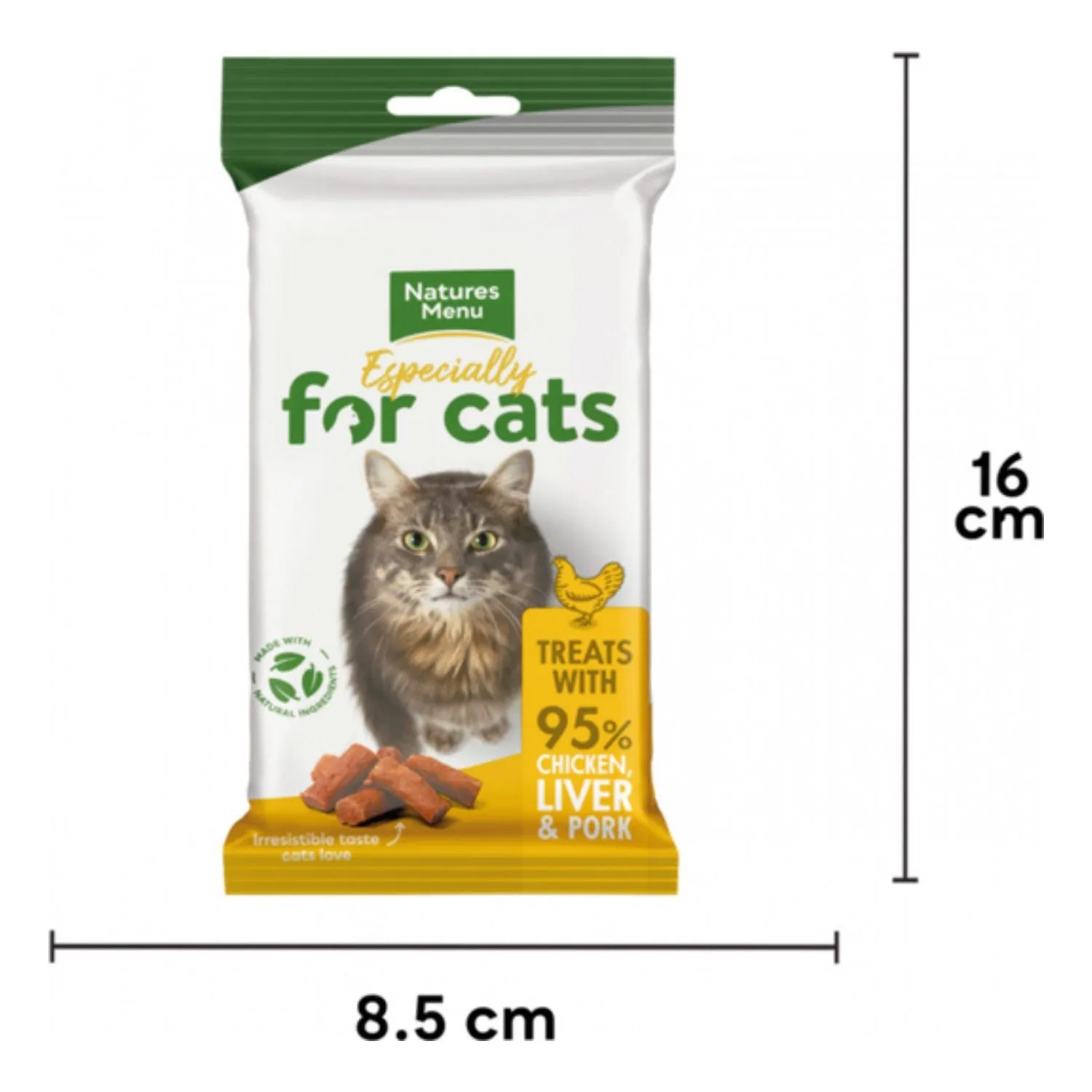 Natures Menu Real Meaty Cat Treats with Chicken and Liver 60g