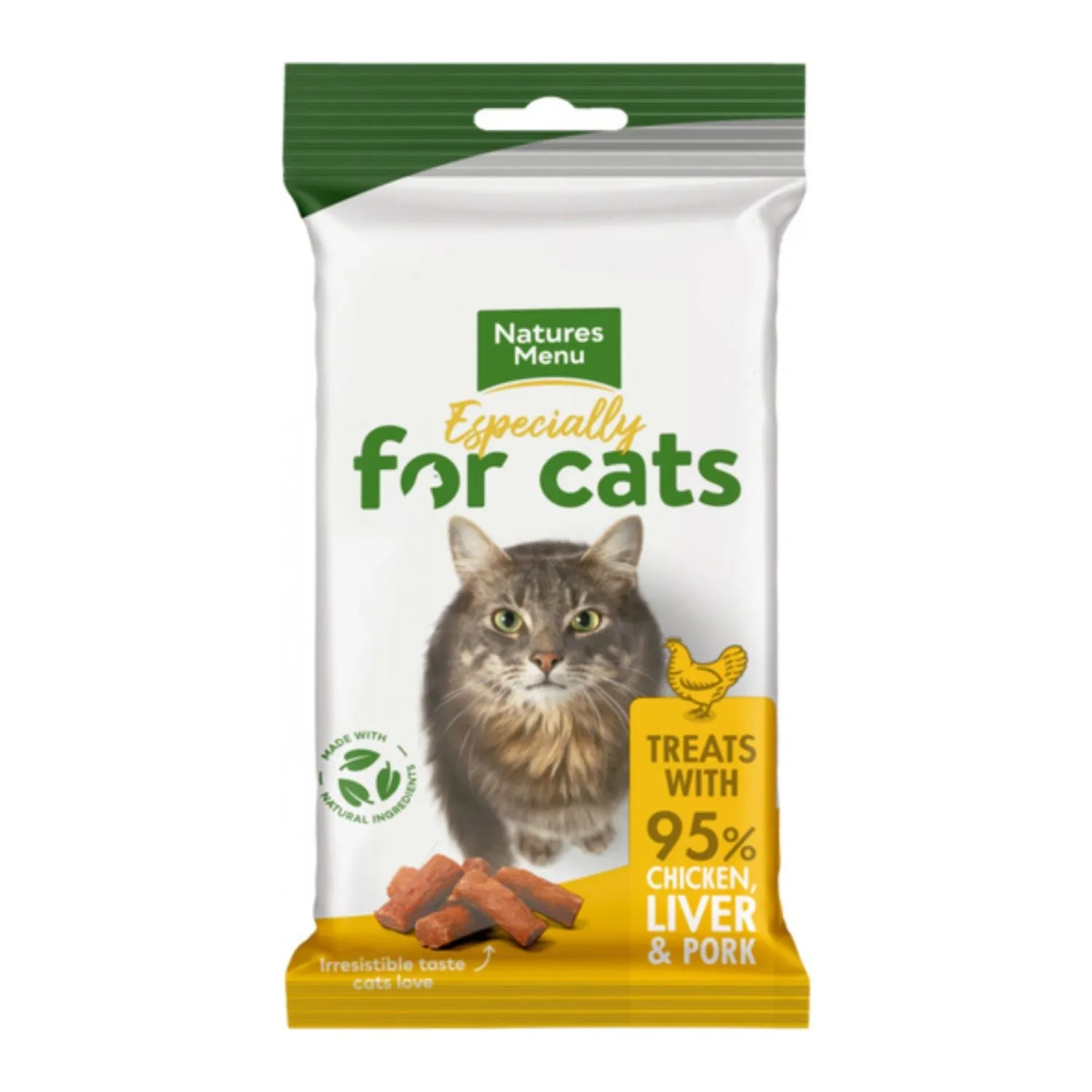 Natures Menu Real Meaty Cat Treats with Chicken and Liver 60g