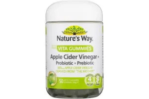 Nature's Way Apple Cider Vinegar   Probiotic   Prebiotic 50 VitaGummies