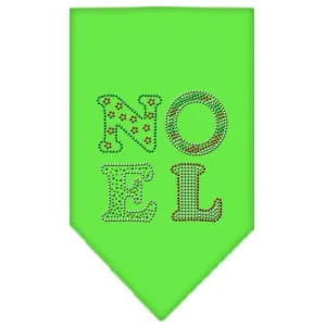 Noel Rhinestone Bandana Lime Green Small