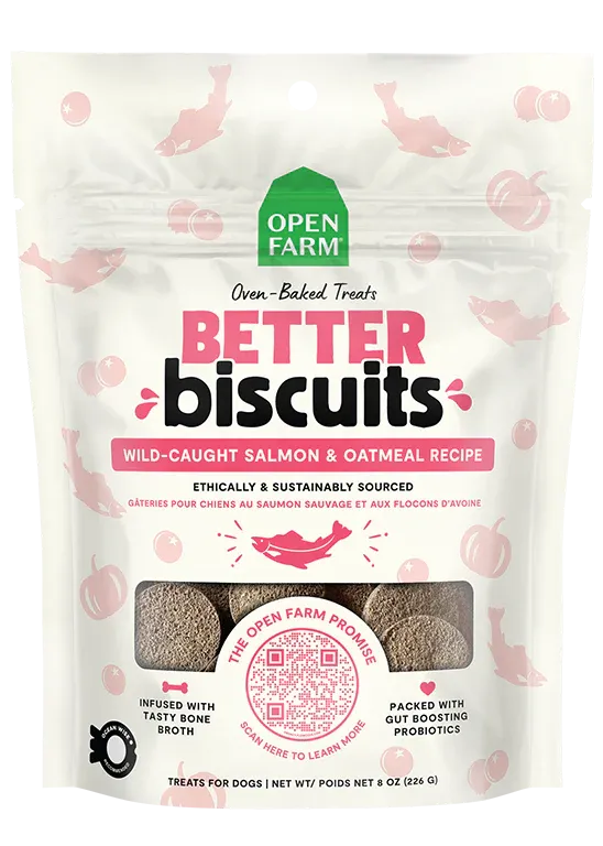 Open Farm - Better Biscuit - Wild-Caught Salmon & Oatmeal Dog Treat