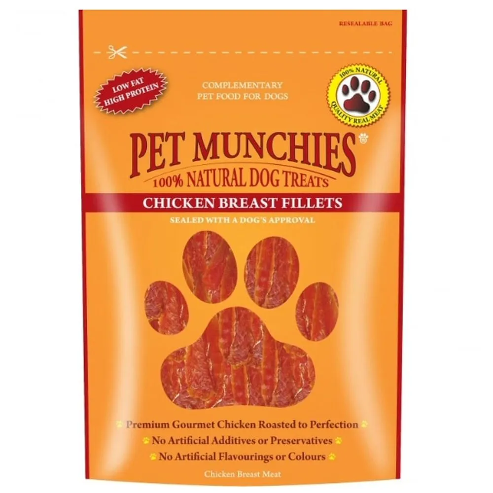 Pet Munchies 100g Chicken Breast Fillet Dog Treats