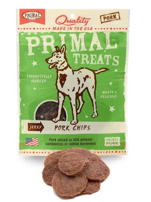 Primal Jerky Pork Chips Dog Treat 3oz