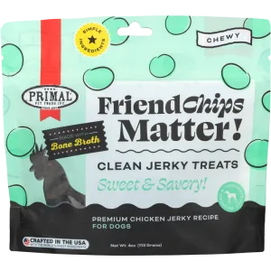 Primal Pet Foods Friend Chips Matter Chicken Jerky Dog Treats