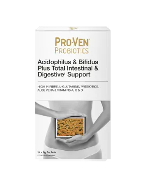 Pro-Ven Acidophilus & Bifidus Plus Total Intestinal & Digestive Support 14 Sachets