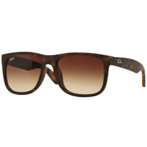 Ray-Ban Justin Sunglasses - Light Havana Rubber/Brown Gradient