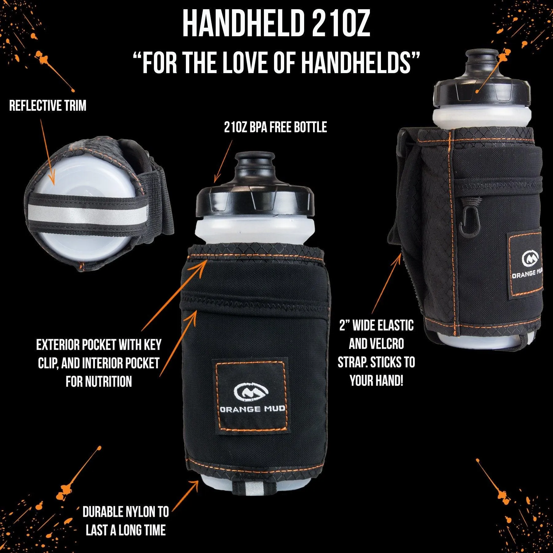 Running Water Bottle Handheld Hydration Pack