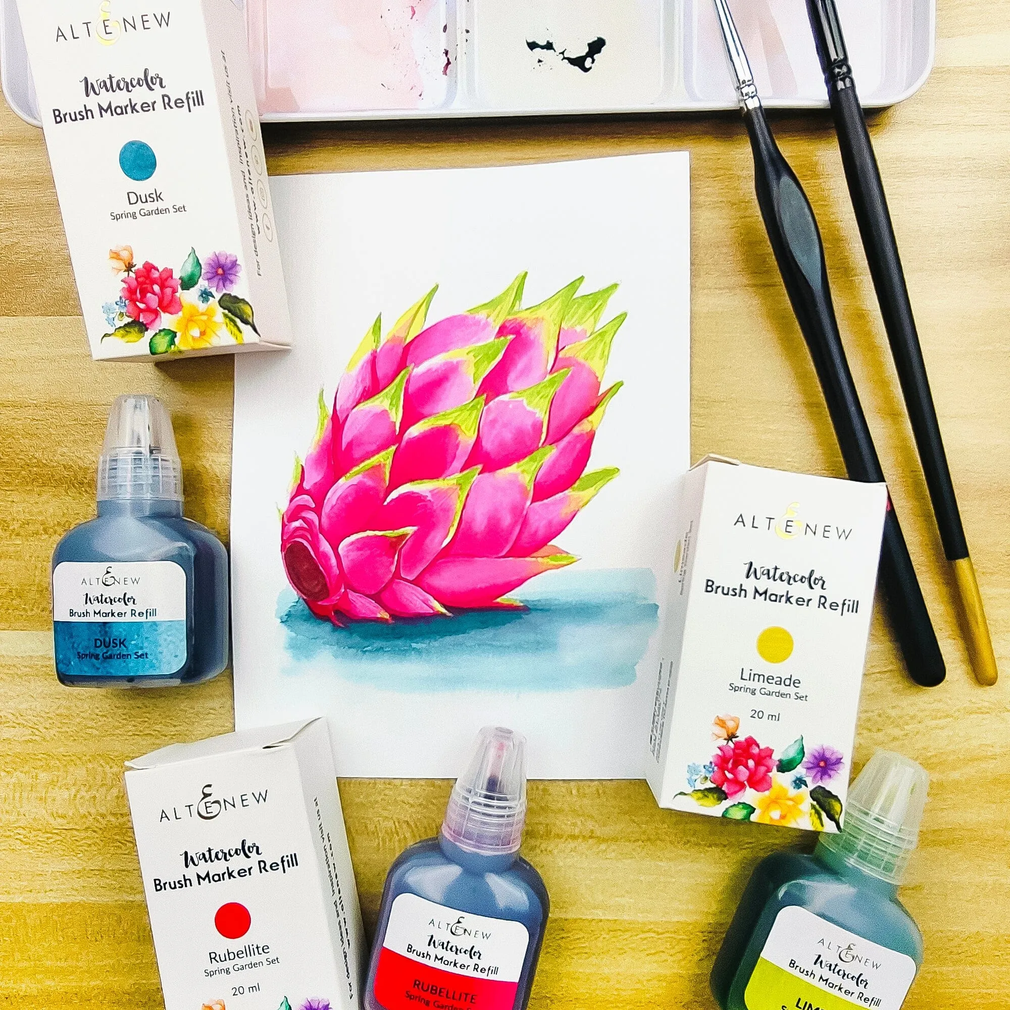 Spring Garden Liquid Watercolor - Brush Marker Refill Bundle