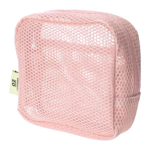 Square Mesh Pouch Light Pink