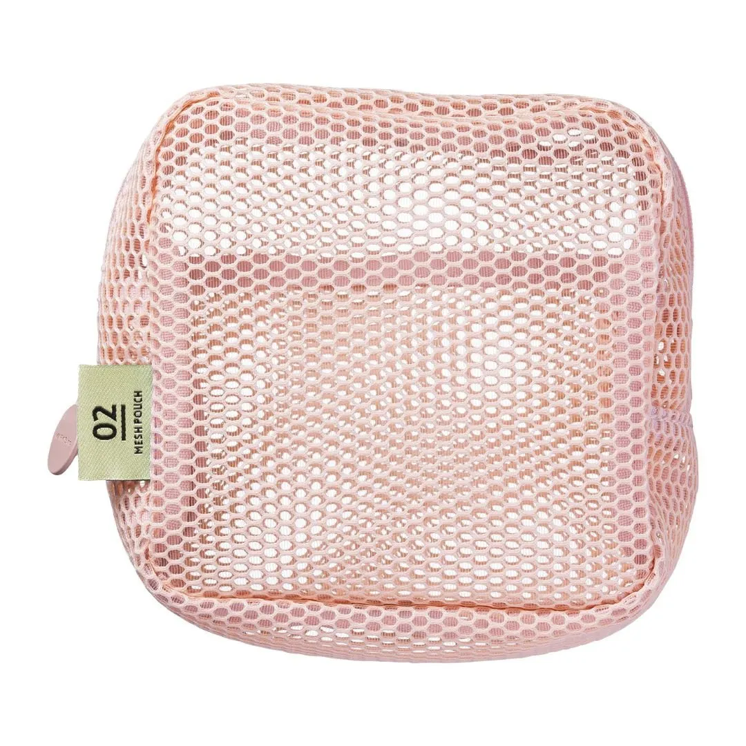 Square Mesh Pouch Light Pink