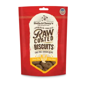 Stella & Chewy's Raw Coated Chicken Biscuits For Dogs, 9oz