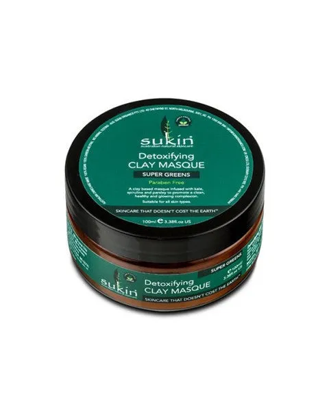 Sukin Australian Natural Skincare Super Greens Detoxifying Clay Masque