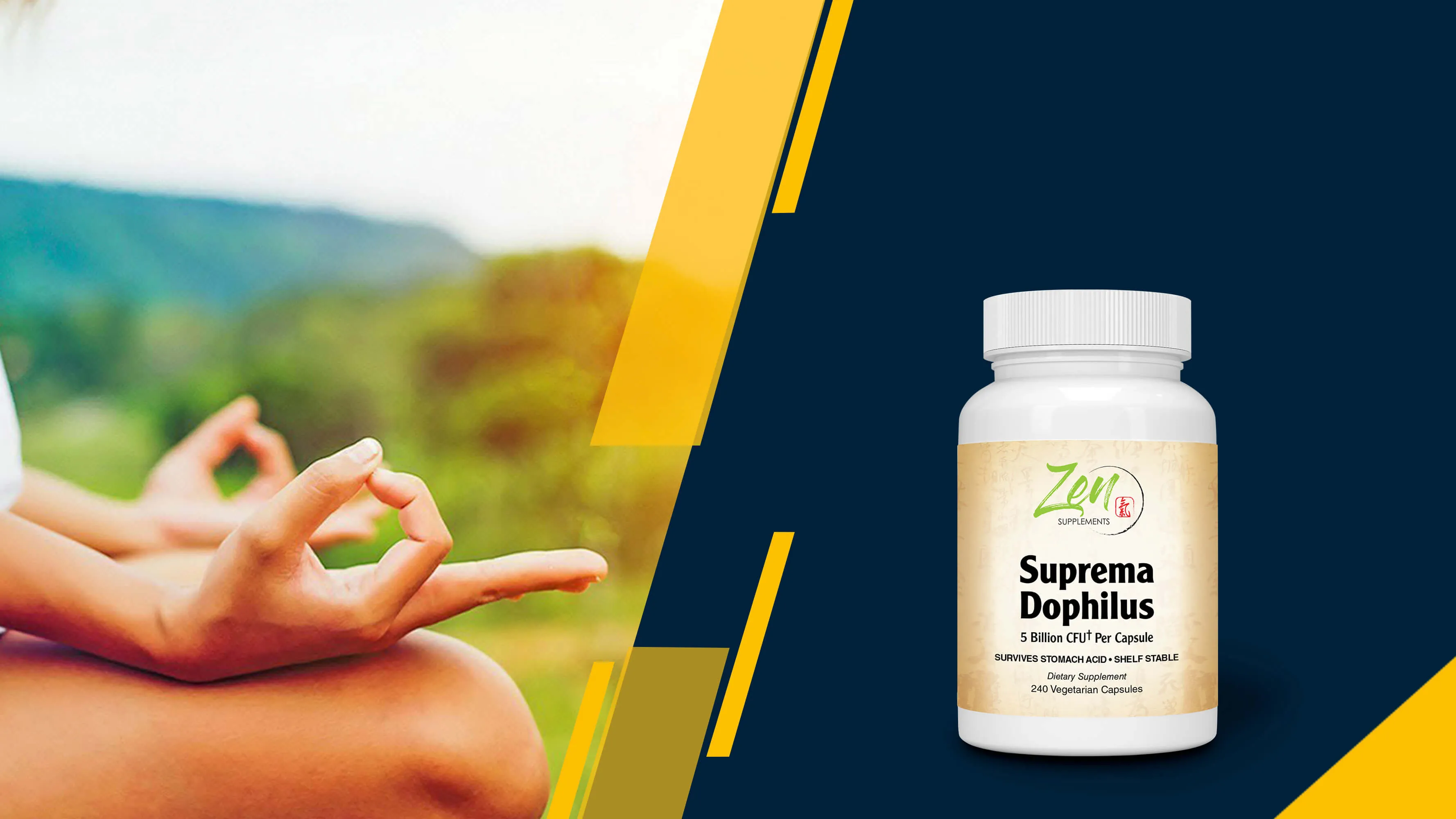 Suprema-Dophilus 5 Billion CFU 8 Strain Probiotic - 240 Caps