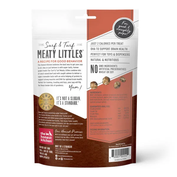 The Honest Kitchen Surf & Turf Meaty Littles Beef & Salmon Recipe Dog Treat, 4oz