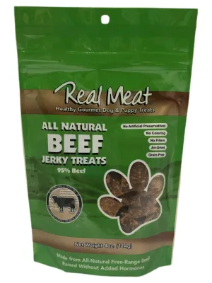 The Real Meat Company Beef Jerky Treats 4oz