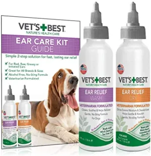 Vet's Best Ear Relief Wash   Dry Kit