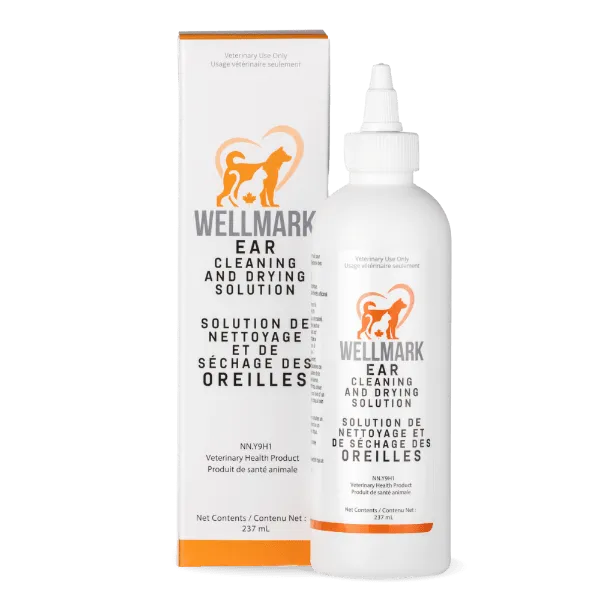 Wellmark Ear Cleaning & Drying Solution for Dogs & Cats