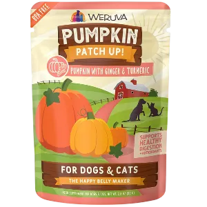 Weruva Pumpkin Patch Up! Pumpkin with Ginger & Turmeric Dog & Cat Food Supplement Pouches